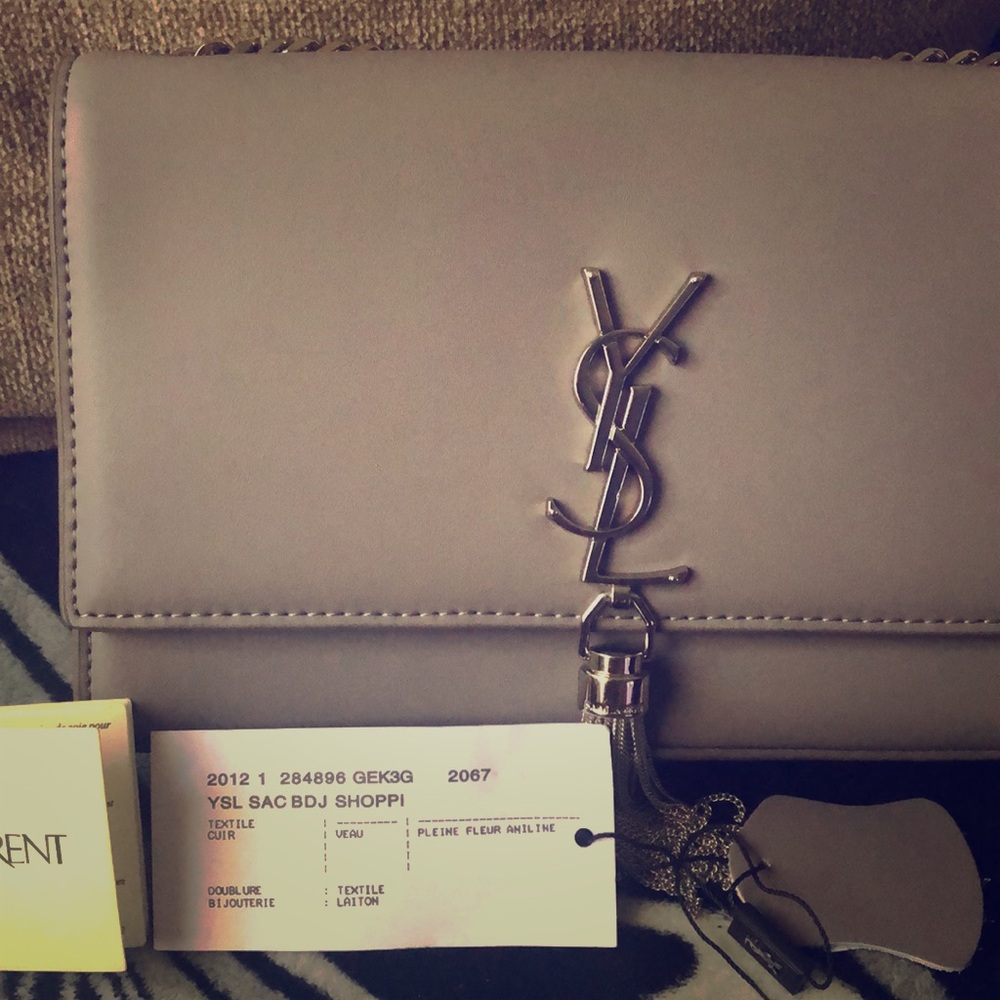 YveSaintLaurent Grey handbag